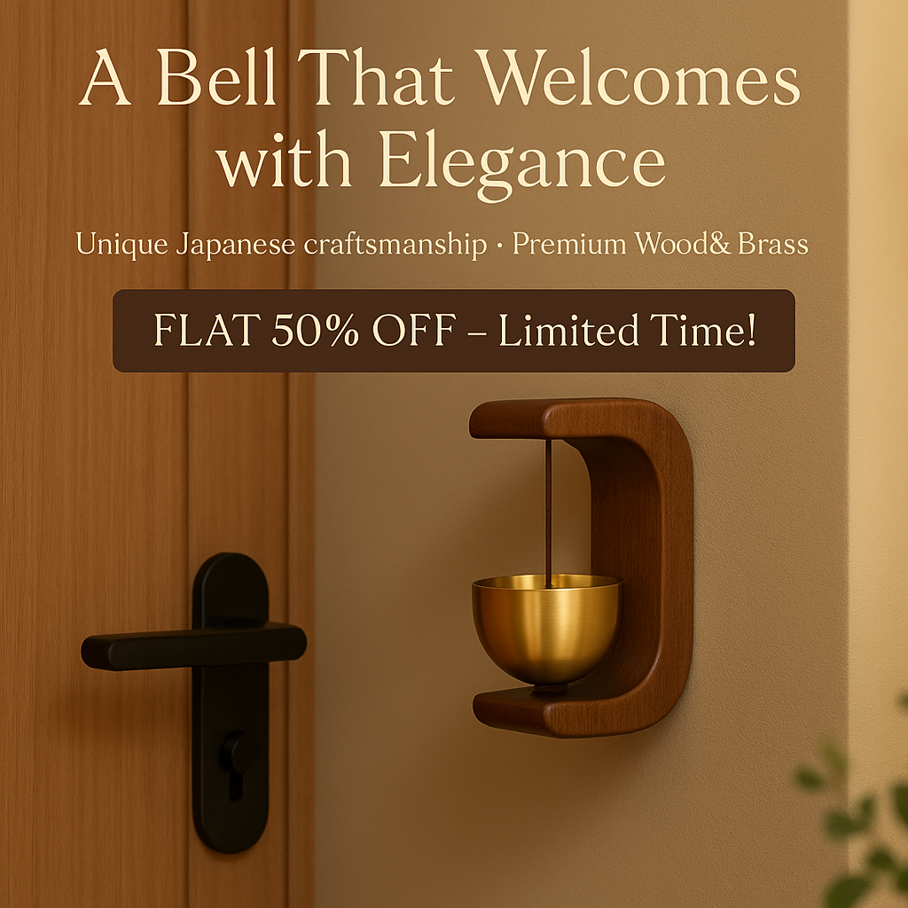 Japanese Style Wooden Door Bell | 🔥FLAT 50% OFF SAVING🔥