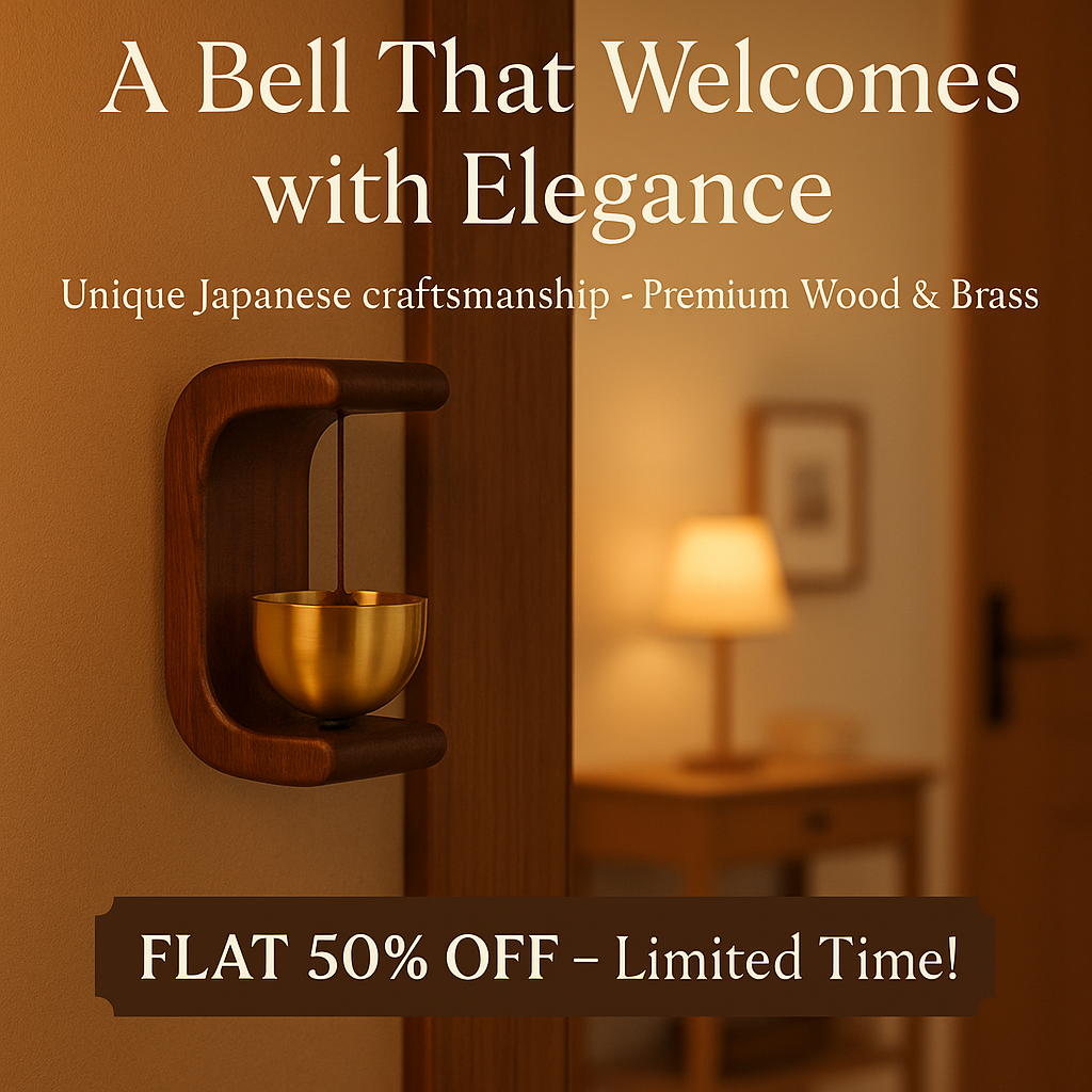 Japanese Style Wooden Door Bell | 🔥FLAT 50% OFF SAVING🔥