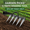 Garden Weeding Tool with 5 Durable Steel Claws (🔥50% OFF 🔥)
