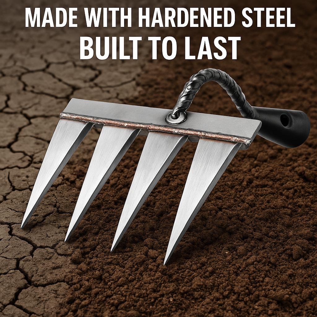 Garden Weeding Tool with 5 Durable Steel Claws (🔥50% OFF 🔥)