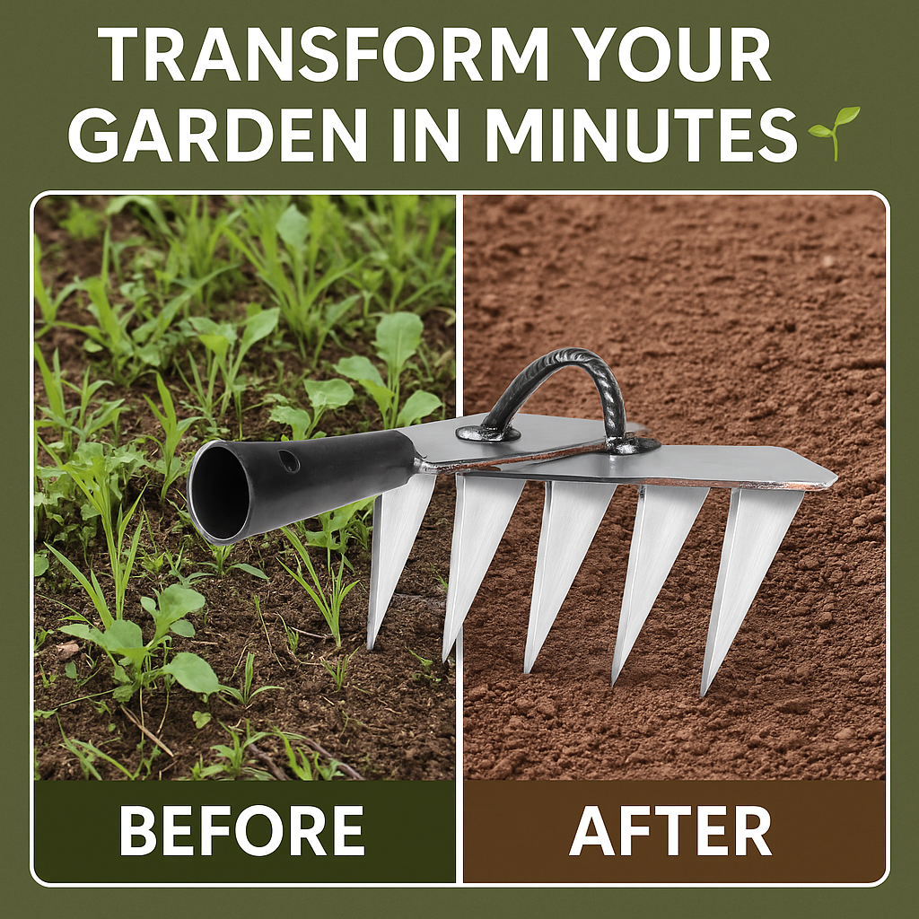 Garden Weeding Tool with 5 Durable Steel Claws (🔥50% OFF 🔥)