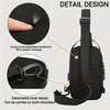 Unisex Sling Bag with USB Charging Port & pin lock