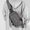 Unisex Sling Bag with USB Charging Port & pin lock