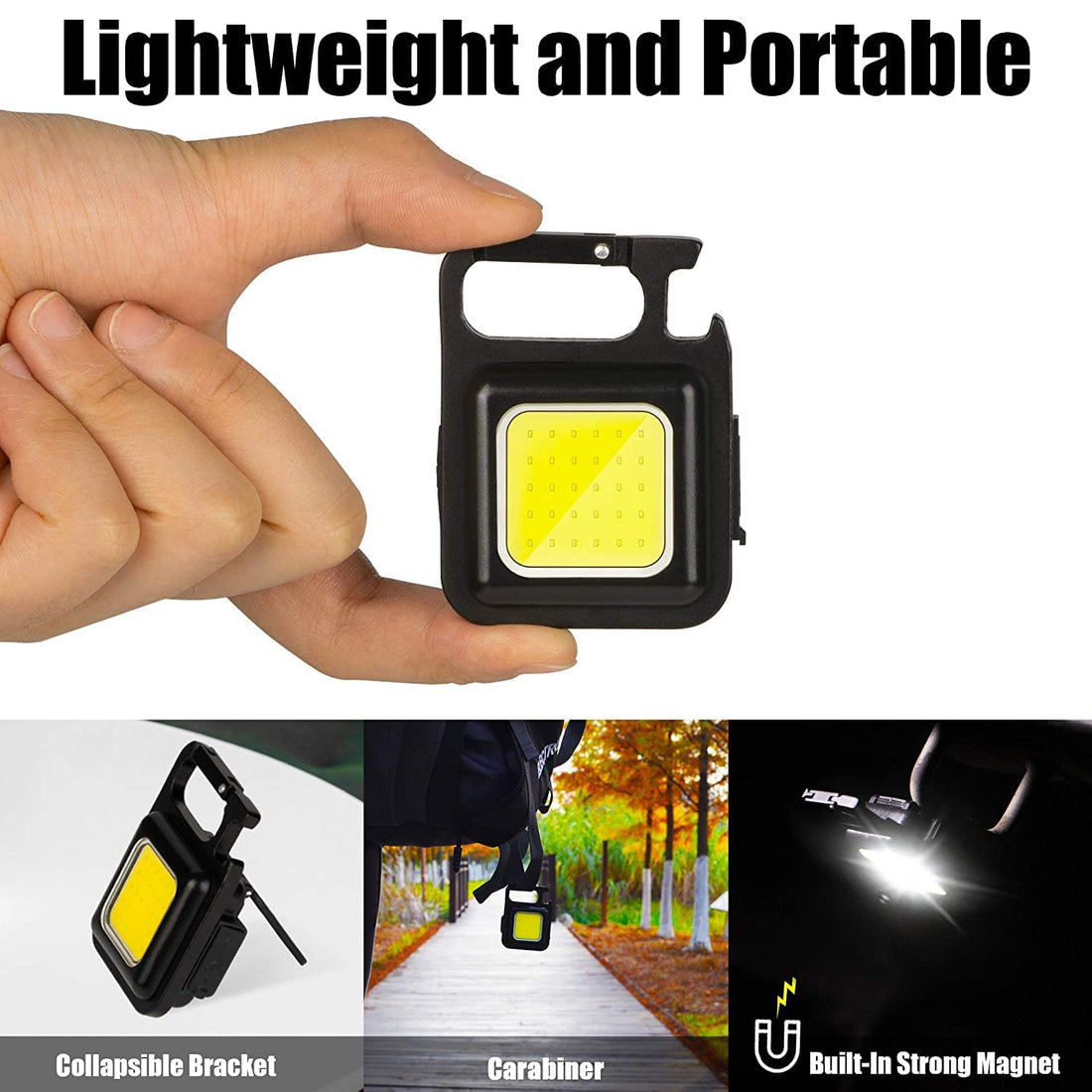 3 Mode Rechargeable Emergency Light With Keychain