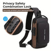 Unisex Sling Bag with USB Charging Port & pin lock